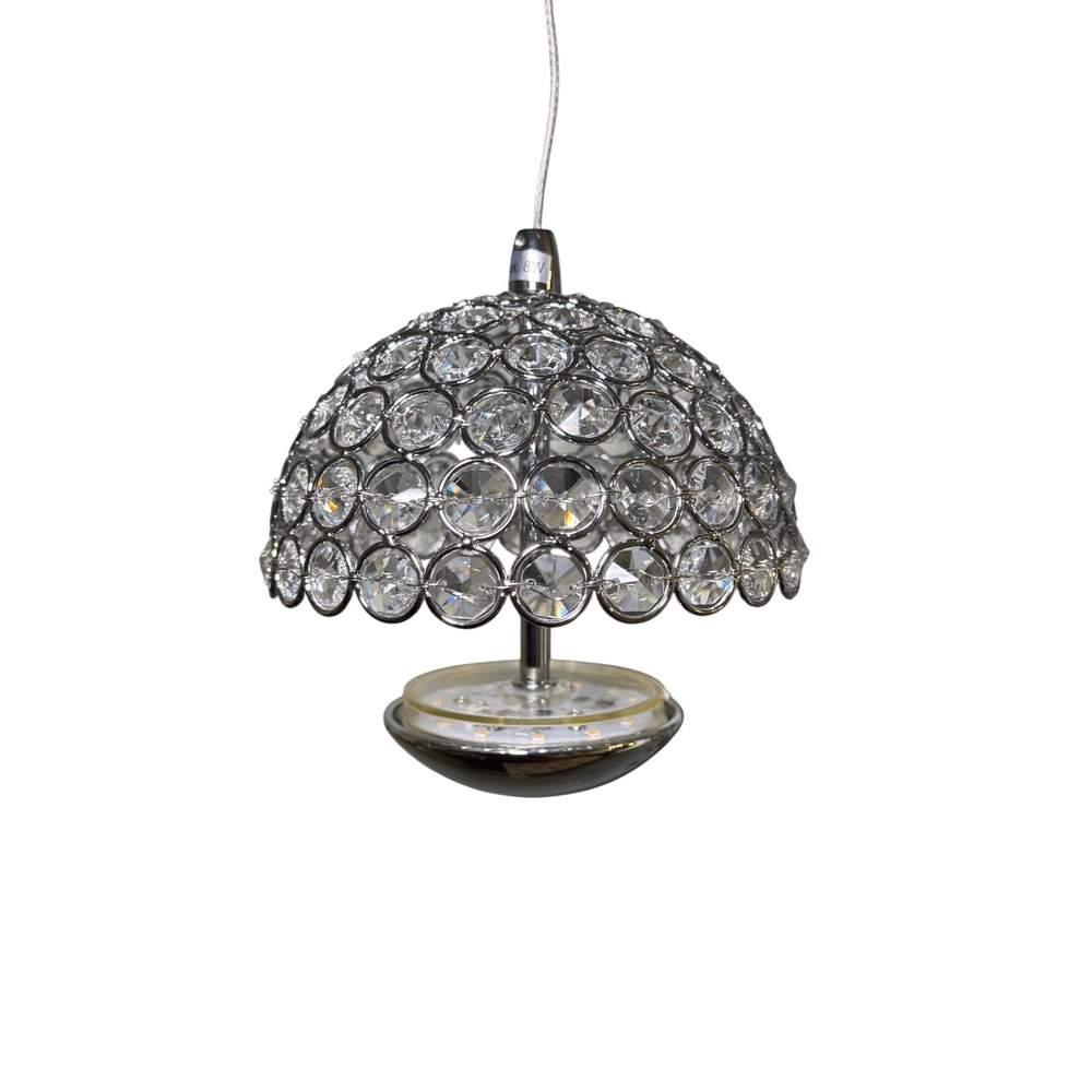 Sparksor Chrome Crystal‎ Pendant Light Fixture Chandelier Accent Lamp YD165U